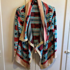 Aztec print cardigan- super cute